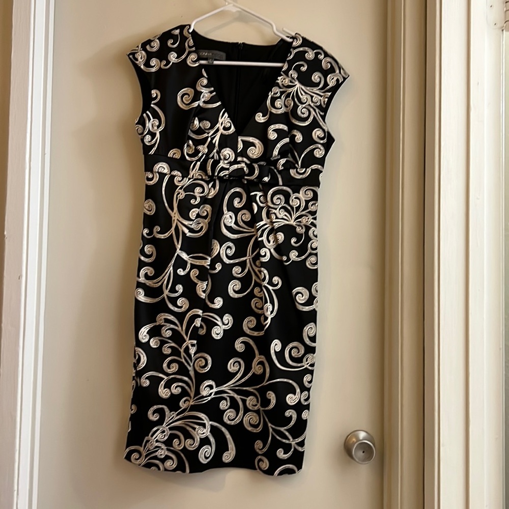 Black and white classic dress